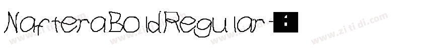 Naftera Bold Regular字体转换